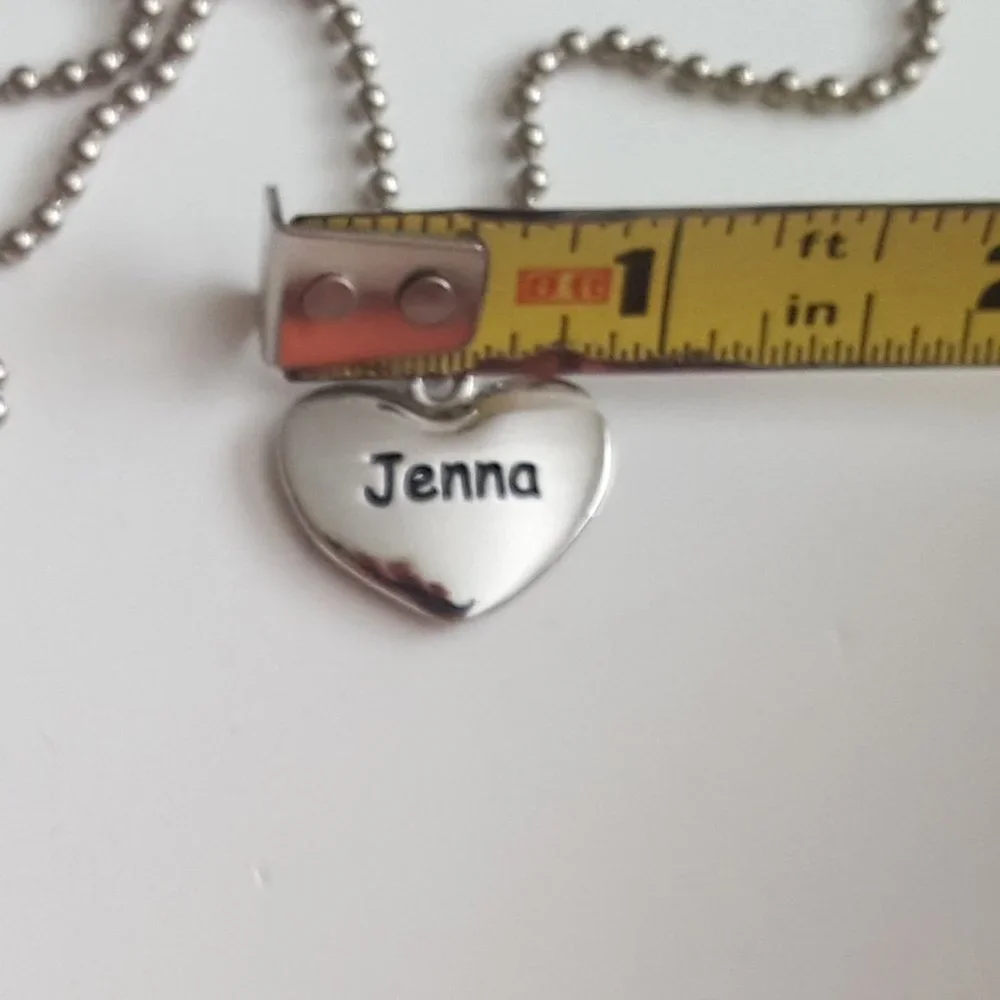 Personalized Heart Necklace 